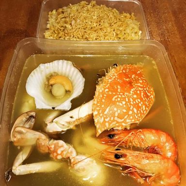 👍Signature🔥FlowerCrab Seafood Paofan 花蟹泡饭(2-3pax)