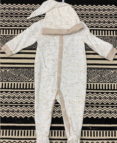 Puppies Sleepsuit with headband