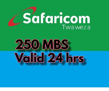 Safaricom 250MBS Valid 24 hrs