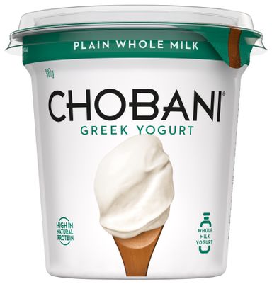 CHOBANI 907G CUP 4% PLAIN WHOLE MILK (CHB-CCC-YOG907G684)