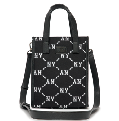 Diamond Monogram Jacquard Small Tote Crossbody Bag - B45