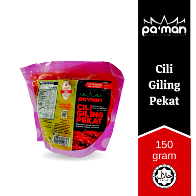 Cili Giling Pekat Pa'man 150g (30pek/kotak)