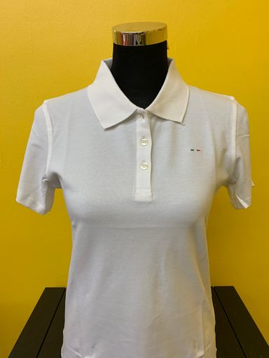 Ladies Polo Tee (White Solid Color)