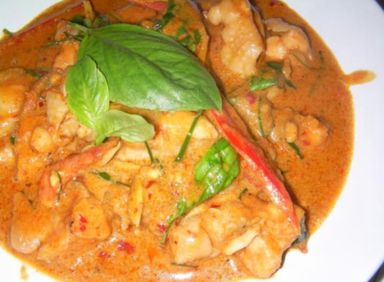Thai red curry with pork