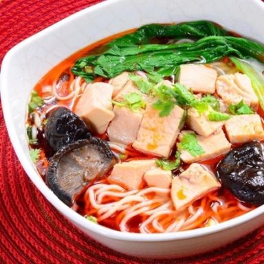 Mushroom Chicken Soup Noodles