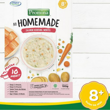 Promina Homemade ( Salmon, Kentang, Wortel )