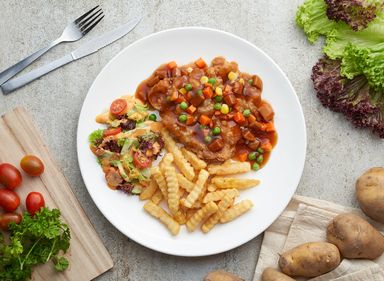 J01 招牌海南酥炸鸡扒 Signature Hainanese Crispy Chicken Chop