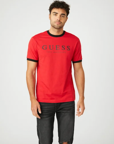 GUESS Red Logo T-Shirt