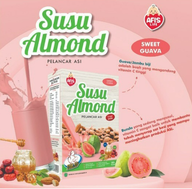 AFIS - Susu Almond Pelancar Asi Varian Rasa 200gr