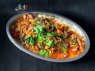 Preserved Vegetables with Steamed Pork Patties  梅菜蒸肉饼