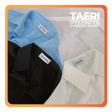 Taeri Oversized V-Neck Shirt