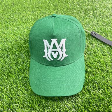 AMIRI CURVED PEAK GREEN LOGO
