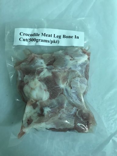 Croco Farm Frozen Crocodile Meat Leg Bone In(500grams/pkt)(Cut)