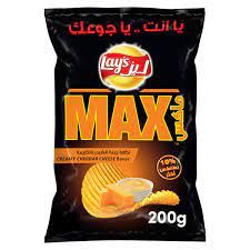 Lay's Max Creamy Cheddar Chips 200 Gm