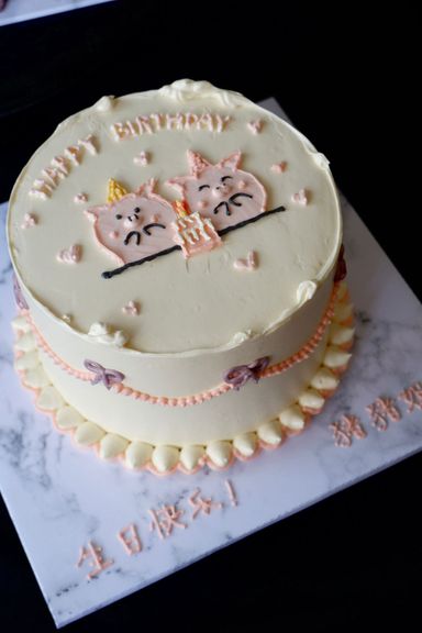 KOREAN BUTTERCREAM PAINTING CAKE