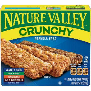 NV CRUNCHY GRANOLA BARS VARIETY PACK 42G (GMS-AAA-NVG3000268)