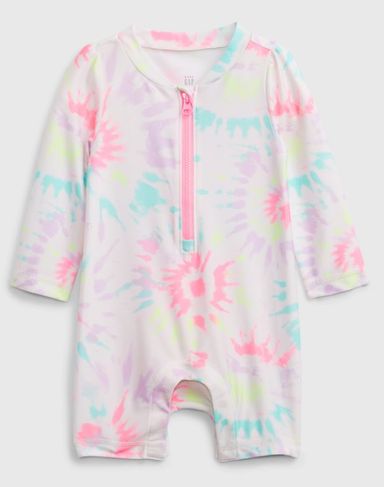 Tie Dye Rash Guard one piece