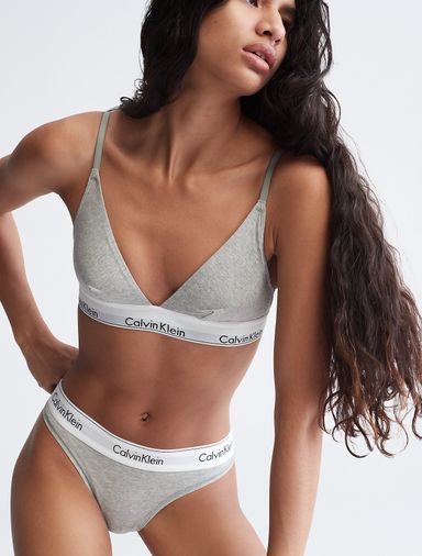 CK Grey Cotton Underwear (Bikini Bottom / Thong)
