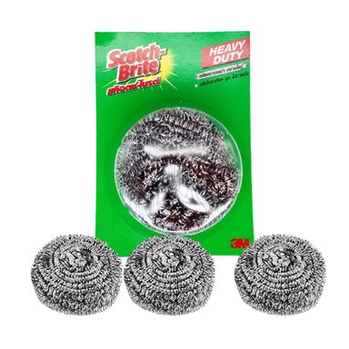 Scotch Brite Stainless Steel Spiral Scrubbing Ball - 3 PCS