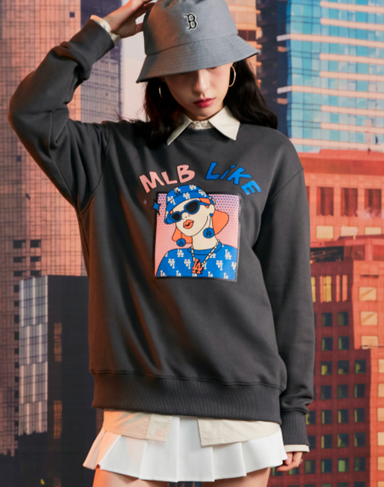 LIKE Cartoon Overfit Sweater - C60