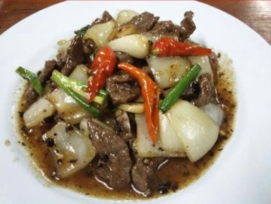 Thai black pepper beef