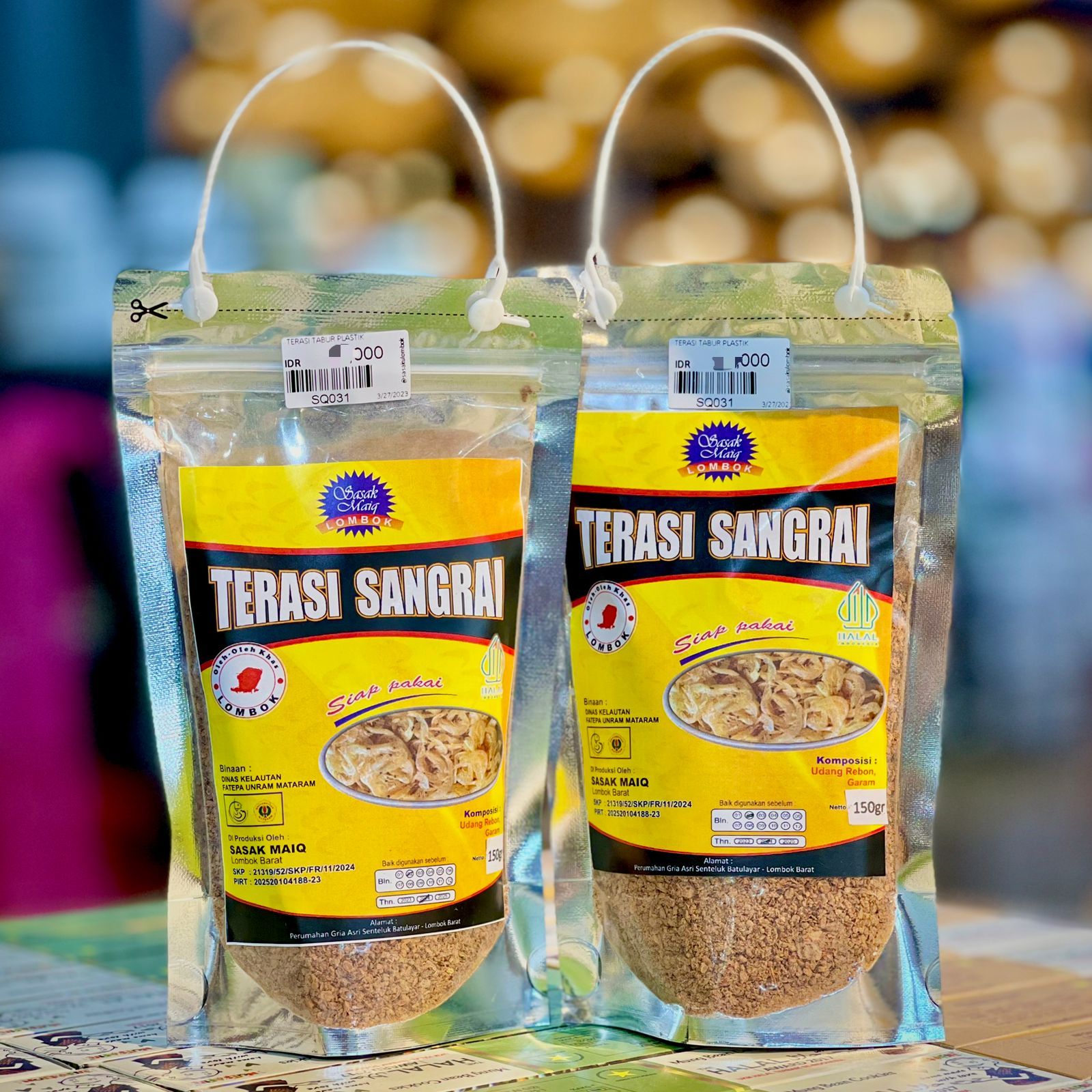 (SASAK MAIQ) TERASI SANGRAI TABUR 150GR