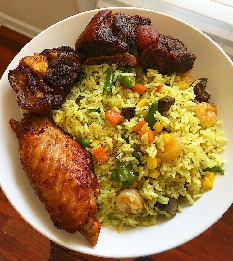 Fried rice with chicken _0