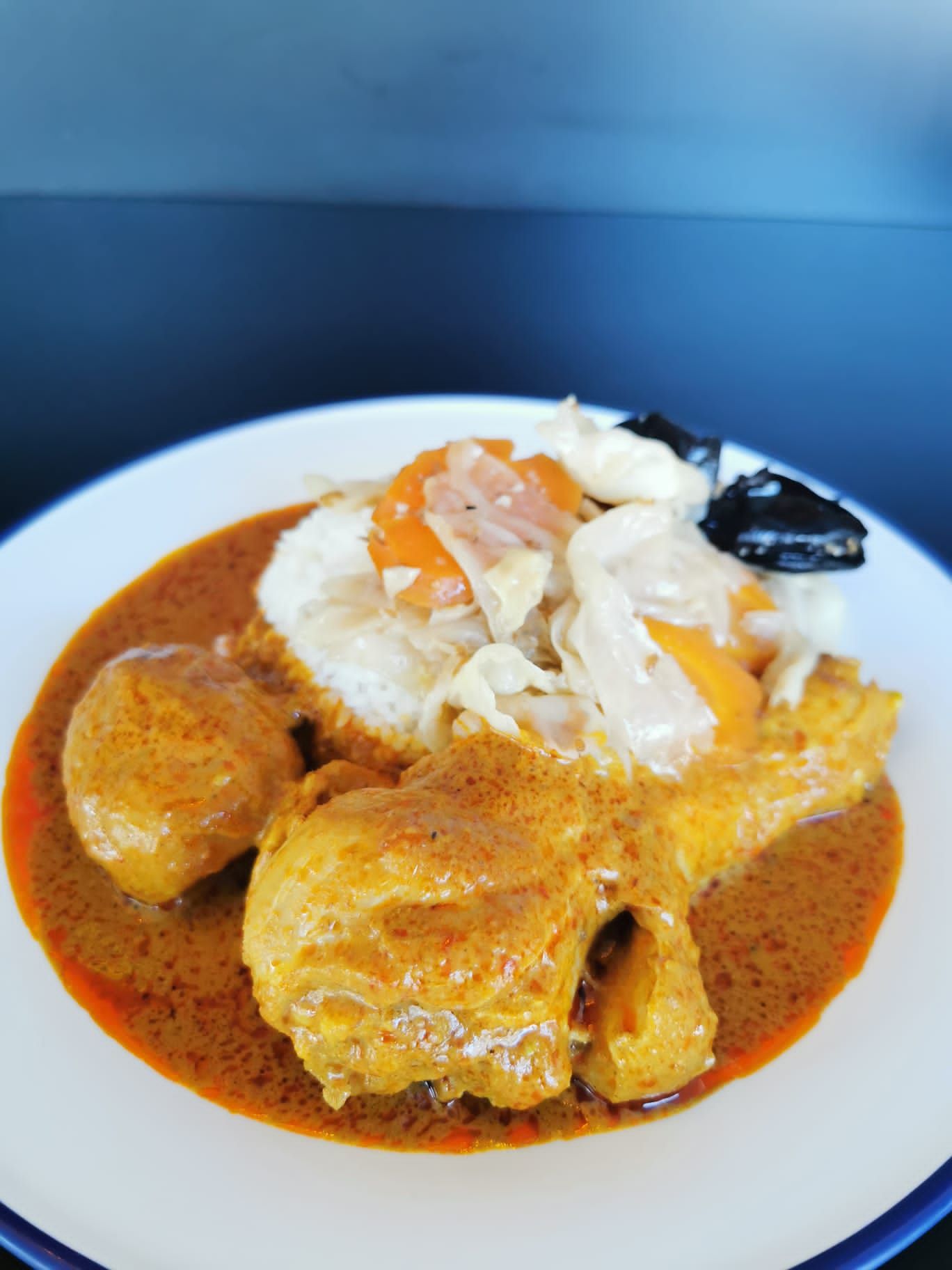 Curry Chicken Drumstick Rice Set