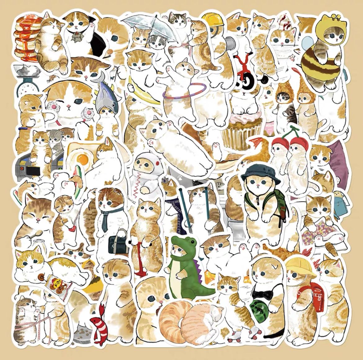 Cartoon cat stickers