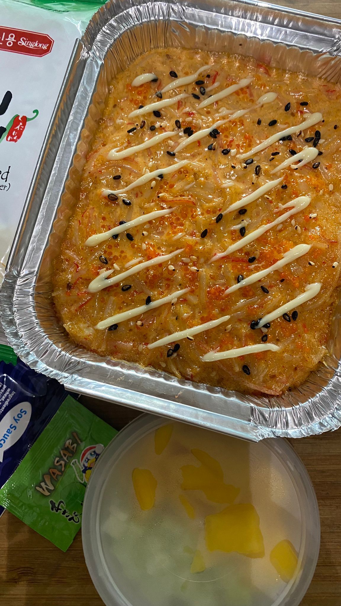 Baked California Maki Sushi in our signature sauce 