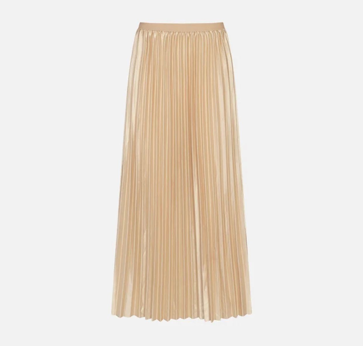 Woman’s new chiffon skirt mid length solid pleated skirt . High waist slim lose skirt _4