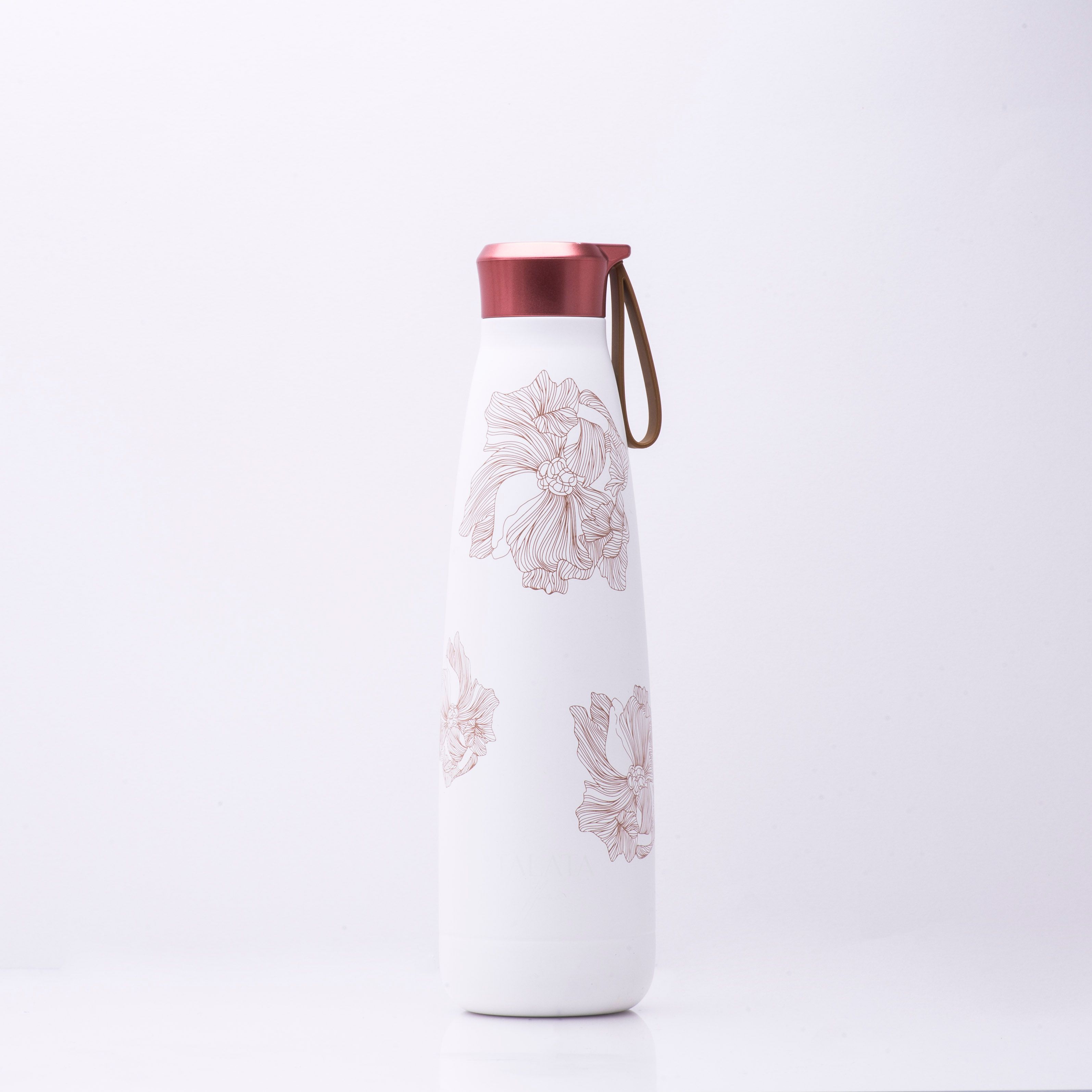 BLOOM INSULATED BOTTLE - WHITE FLORAL