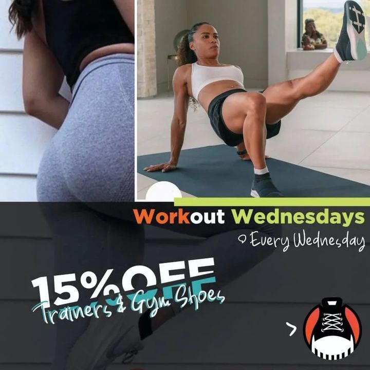 Work out Wednesday | Weekly Plot | 15% off on Gym shoes, Joggers, Trainers and Sports Sneakers 