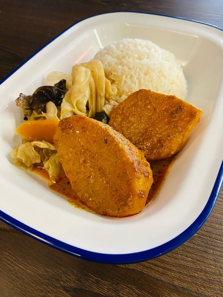 Zhap Chye & Curry Potato Rice Set