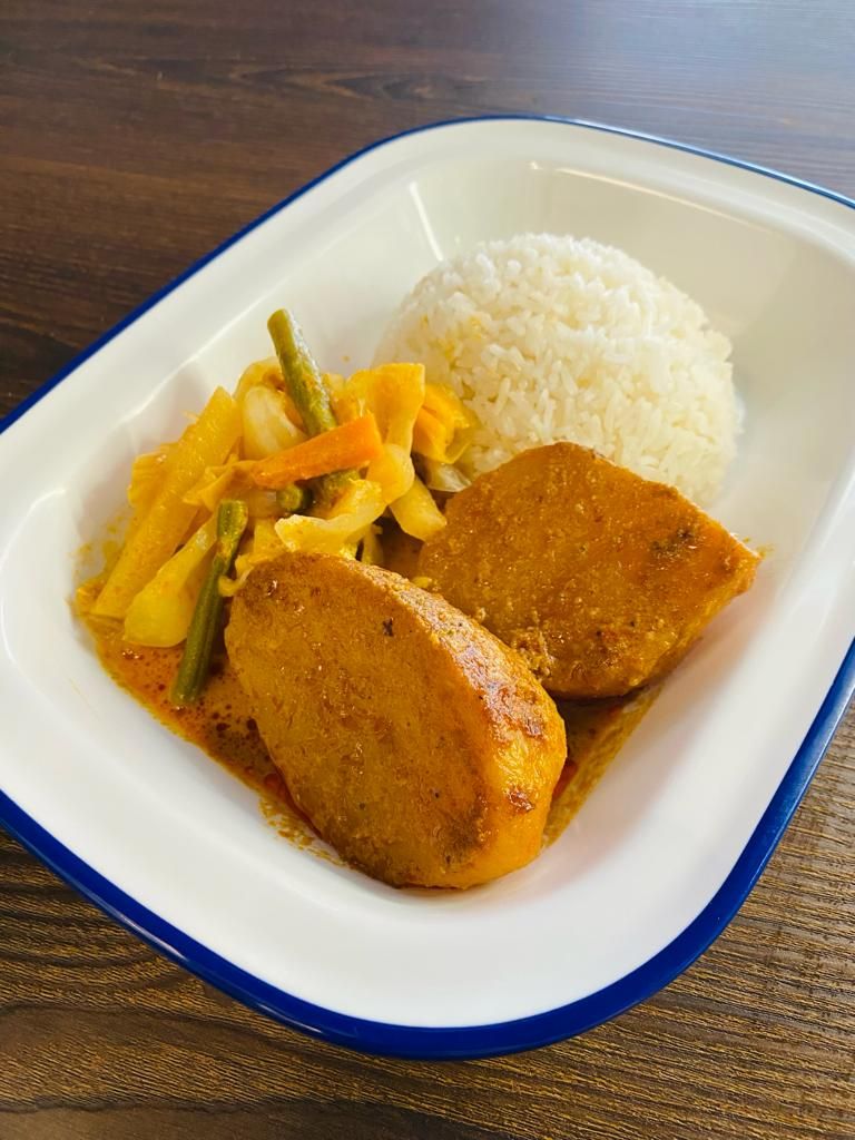 Curry Vegetables & Curry Potato Rice Set
