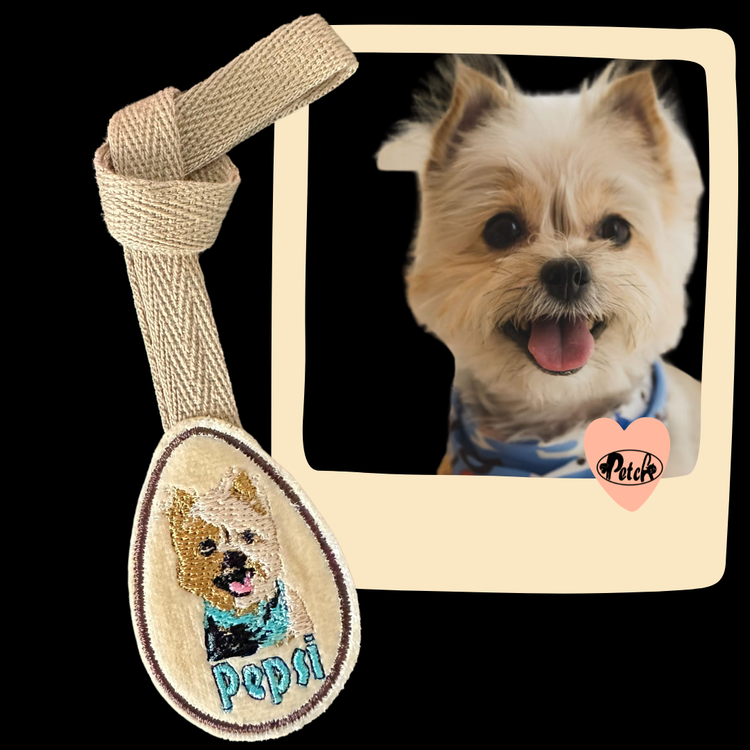 Pet Bag Embroidery Tag