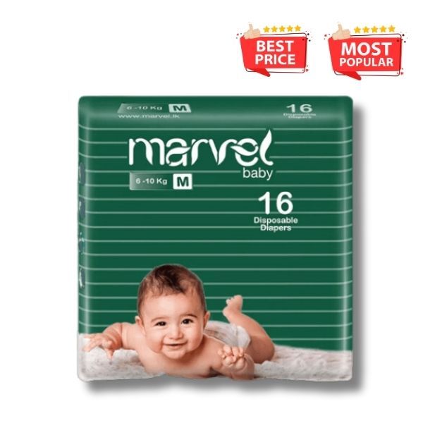 Marvel Baby Diapers 16Pcs Medium