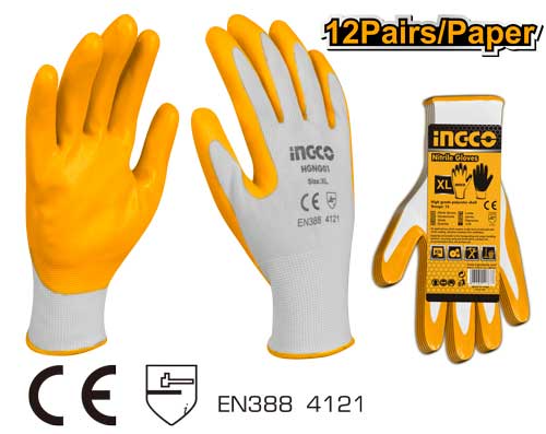 Ingco Gloves - Nitrile 