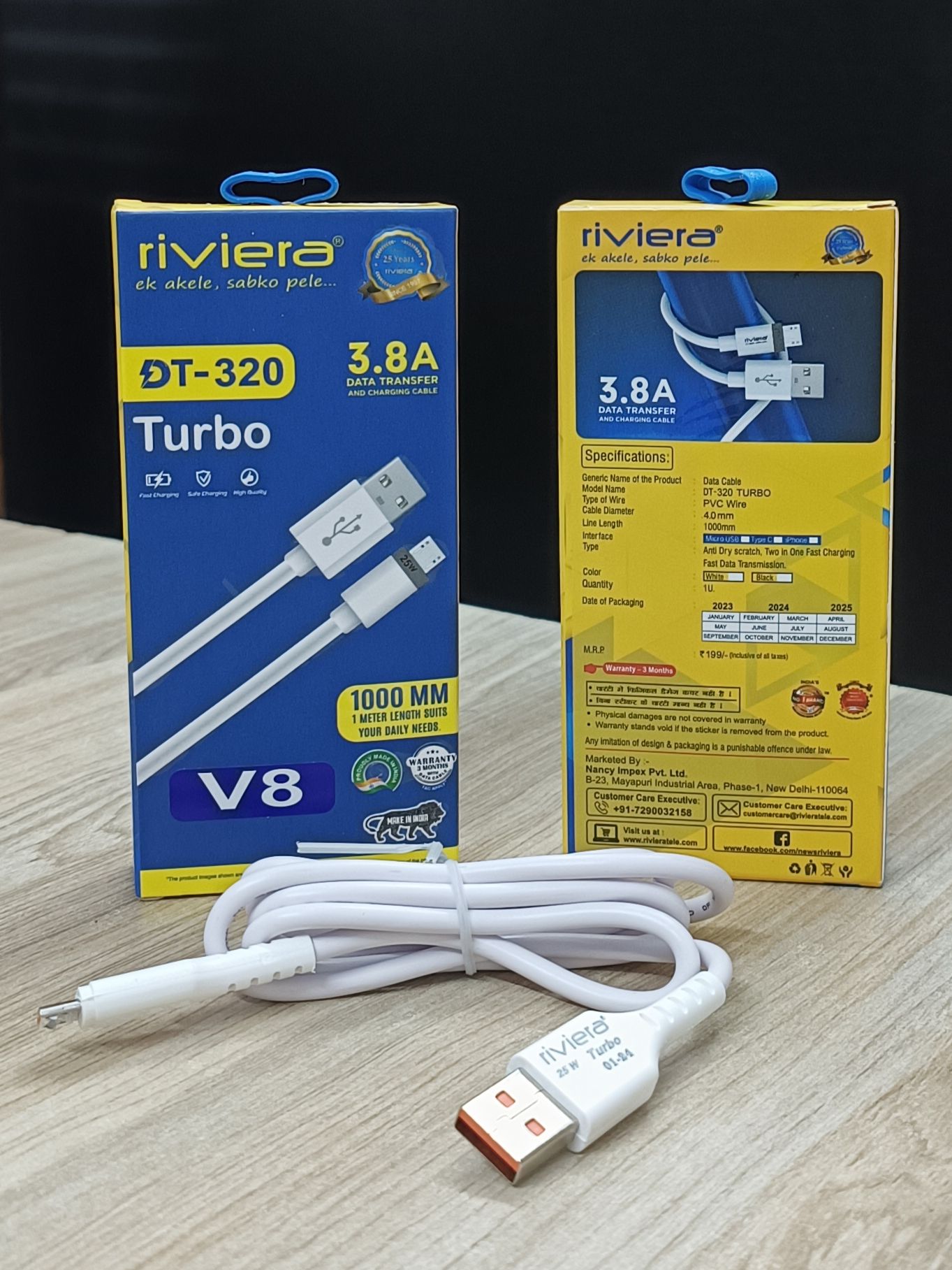 RIVIERA DT-320 TURBO 3.8AMP V-8 CABLE 