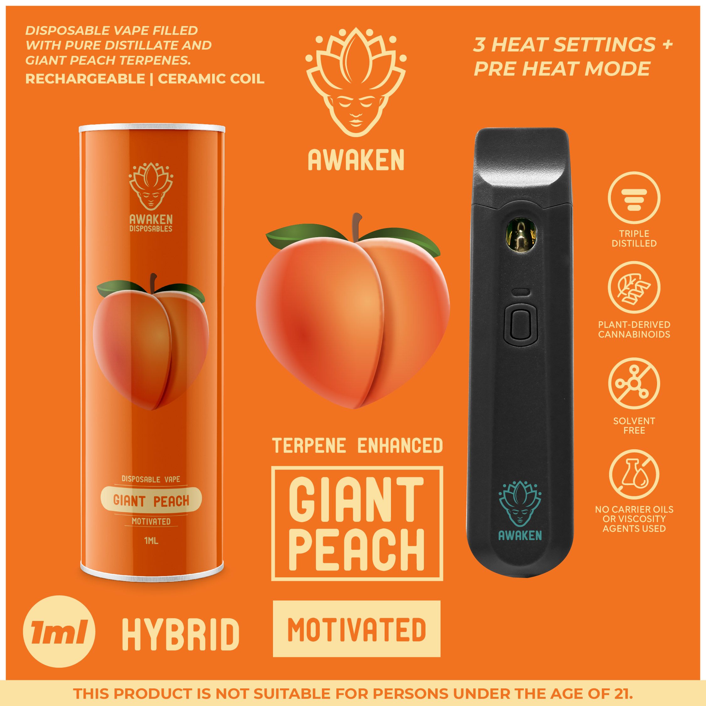 Giant Peach | Disposable 