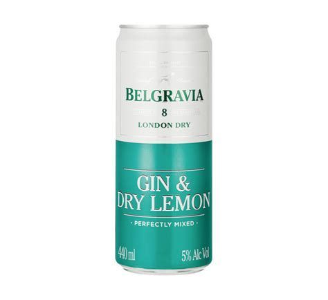 BELGRAVIA GIN AND DRY LEMON 440ML