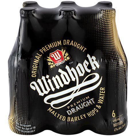 WINDHOEK DRAUGHTS NRB 440ML 6 PACK