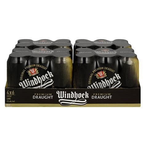 WINDHOEK DRAUGHT CAN 440ML CASE 24