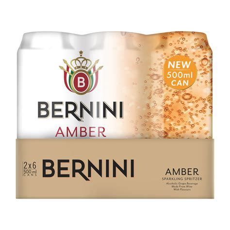 BERNINI AMBER 500ML CAN CASE