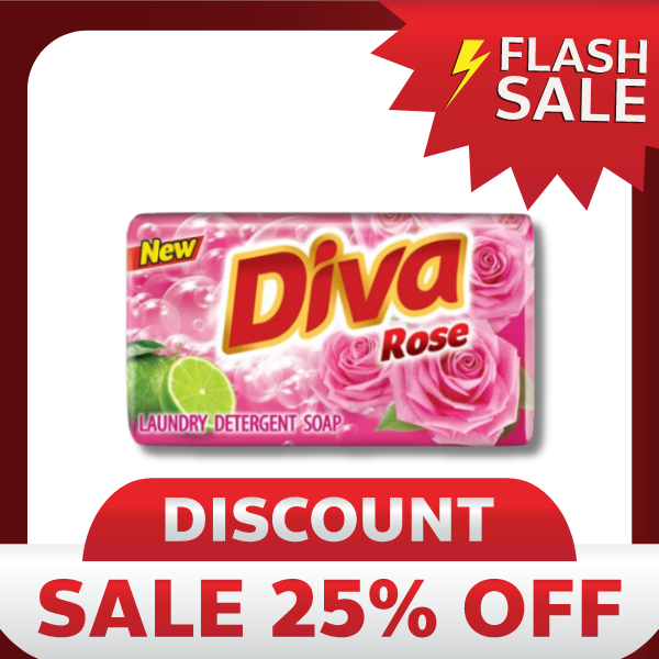 Diva Detergent Soap Rose 115g