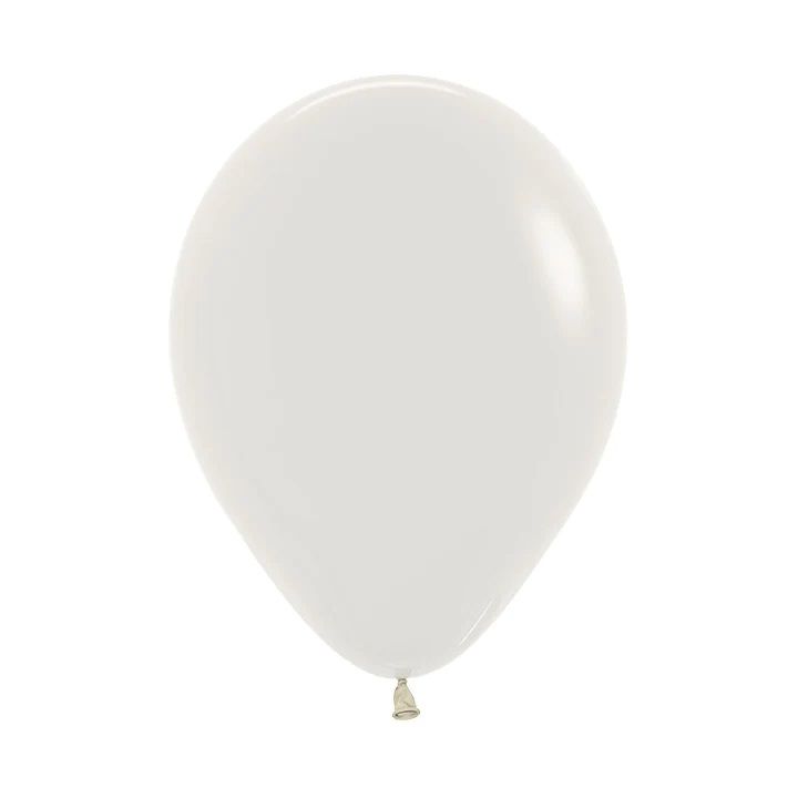 12in, Pastel Dusk Cream White Latex Balloons