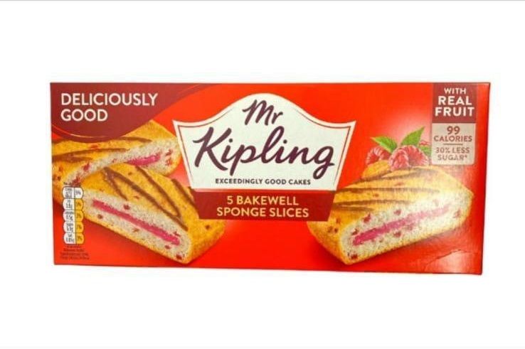 Mr Kipling Bakewell Sponge Slices 5 pack box