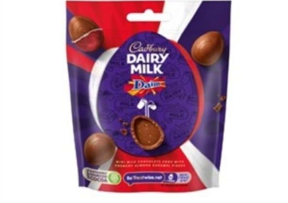 Cadbury Dairy Milk Daim Mini Eggs Bag 77GM