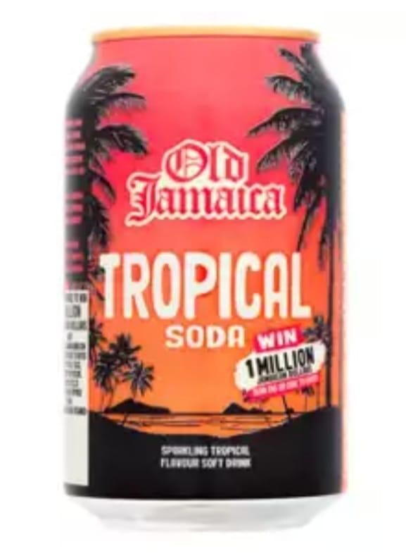 Old Jamaica Tropical Soda 330ml can Bb 30/9/24