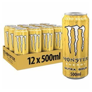 Monster Ultra Gold 500ml 12 cans 